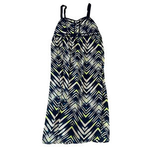 Torrid Sleeveless Spaghetti Straps Chevron Pattern Maxi‎ Dress Size 16
